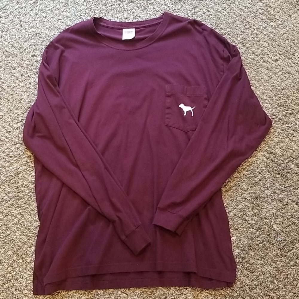 PINK long sleeved tee XL